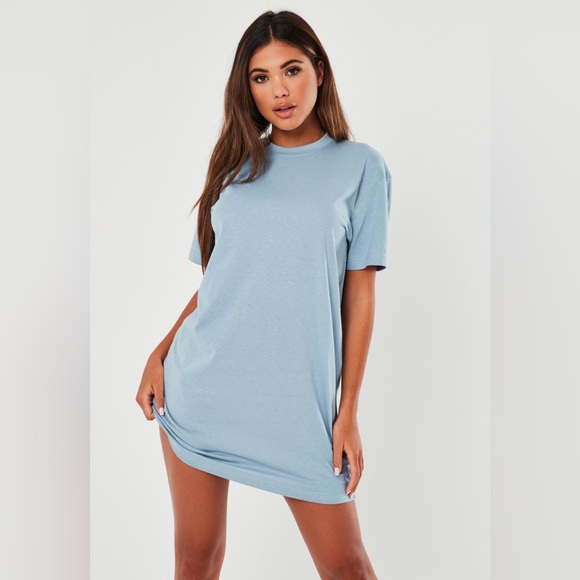 Missguided • Slate Blue T-Shirt Dress NWOT - Picture 1 of 4